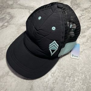 Ivivva by Lululemon Girl's Sun's Out Hat Black And Teal Trucker Hat Teen XS/S